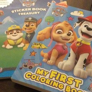 Paw Patrol coloring and sticker books